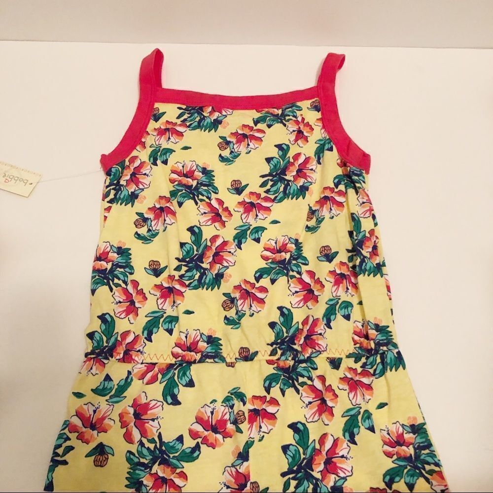 Girls Size 4/5 Floral Romper New With Tags